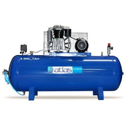 Αεροσυμπιεστής (κομπρεσέρ αέρος) Atlas 300lt. 7,5hp made in Greece - mytoolstore.gr