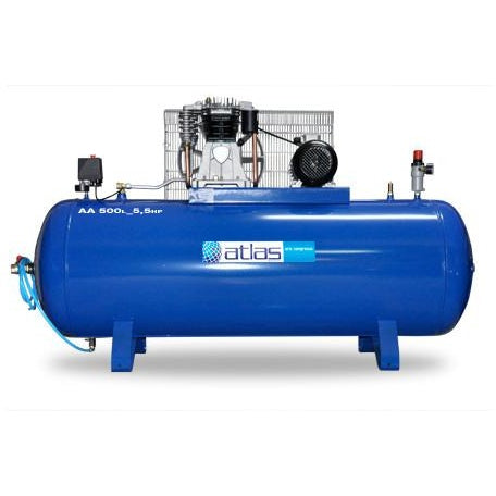 Αεροσυμπιεστής (κομπρεσέρ αέρος) Atlas 500lt. 5,5hp made in Greece - mytoolstore.gr