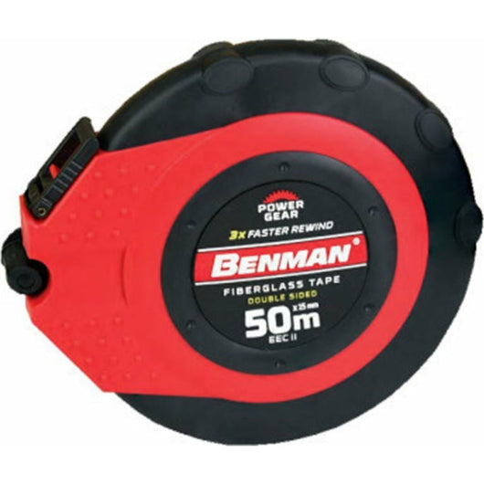BENMAN 70650 Μετροταινία 50m x 15mm 3xSPEED Fiberglass - mytoolstore.gr