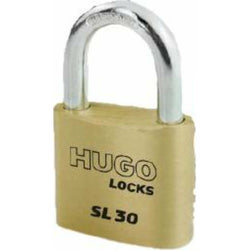 Hugo Locks 60291 Λουκέτο Ορειχάλκινο SLIM LINE 30mm SL30 - mytoolstore.gr