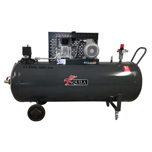 Αεροσυμπιεστής Aquila 300lt. 3hp, 320lt/min - 230v - mytoolstore.gr