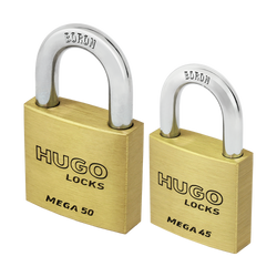 Hugo Locks 60262 Λουκέτο Ασφαλείας Ορειχάλκινο Mega 45mm - mytoolstore.gr