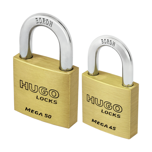 Hugo Locks 60263 Λουκέτο Ασφαλείας Ορειχάλκινο Mega 50mm - mytoolstore.gr