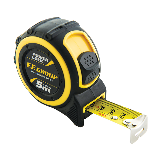F.F. Group 38265 Μετροταινία 5m x 25mm Power Lock - mytoolstore.gr
