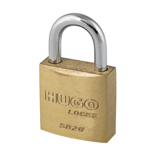 Hugo Locks 60283 Λουκέτο Ορειχάλκινο 20mm SB20 - mytoolstore.gr