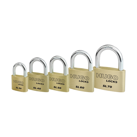 Hugo Locks 60294 Λουκέτο Ορειχάλκινο SLIM LINE 60mm SL60 - mytoolstore.gr