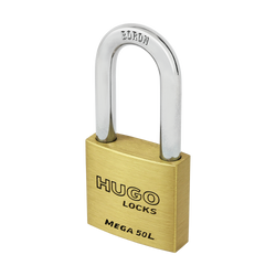 Hugo Locks 60265 Λουκέτο Μακρύλαιμο Ασφαλείας Ορειχάλκινο Mega 30L - mytoolstore.gr