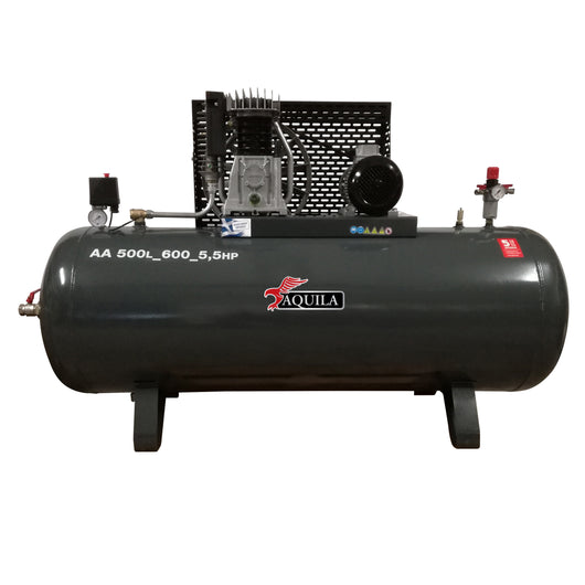 Αεροσυμπιεστής Aquila 500lt. 5,5hp - 653lt/min - mytoolstore.gr