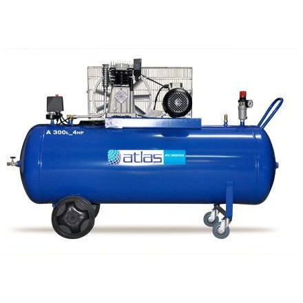 Αεροσυμπιεστής (κομπρεσέρ αέρος) Atlas 300lt. 4hp made in Greece - mytoolstore.gr