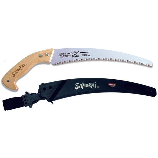 Χειροπρίονο Samurai με Κυρτή Λάμα 330mm, Ξύλινη Λαβή & Θήκη