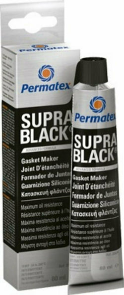 PERMATEX Supra Φλαντζόκολλα Υψηλής Θερμοκρασίας Μαύρη 80ml 35124