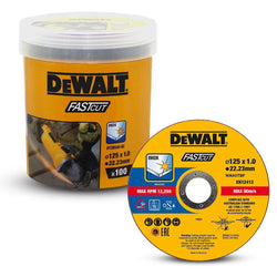 Dewalt Δίσκος Κοπής Μετάλλου 125mm 100τμχ DT20540