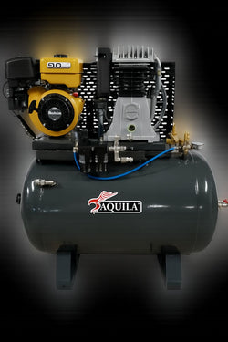 AQUILA ABB300/60E Βενζινοκίνητος Αεροσυμπιεστής 300lt | 10–13 bar