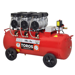 ΑΕΡΟΣΥΜΠΙΕΣΤΗΣ ΧΑΜΗΛΟΥ ΘΟΡΥΒΟΥ OILFREE 100LT, 3HP