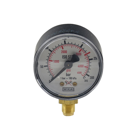 ΜΑΝΟΜΕΤΡΟ MINI ARGON/CO2 HP - Φ 50  mm - RANGE 0-315 bar - RED MARK 230 bar - G1/8 MALE - WIKA