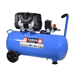 ΑΕΡΟΣΥΜΠΙΕΣΤΗΣ OILFREE ΧΑΜΗΛΟΥ ΘΟΡΥΒΟΥ (SEMISILENT) 50LT/2,0HP - 10 BAR - e-mytoolstore.gr