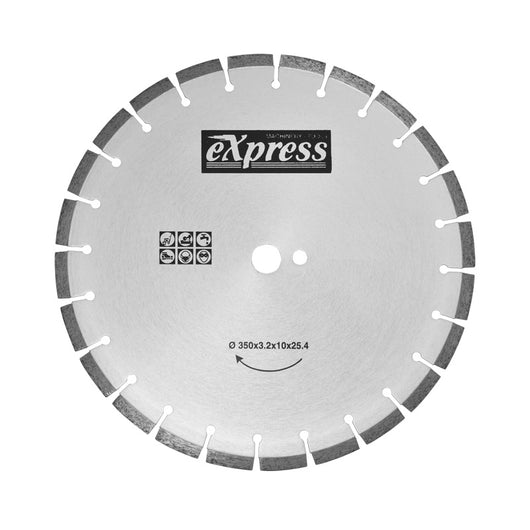 ΔΙΣΚΟΣ ΚΟΠΗΣ ΜΠΕΤΟΝ & ΑΣΦΑΛΤΟΥ Φ 350x25.4mm - e-mytoolstore.gr