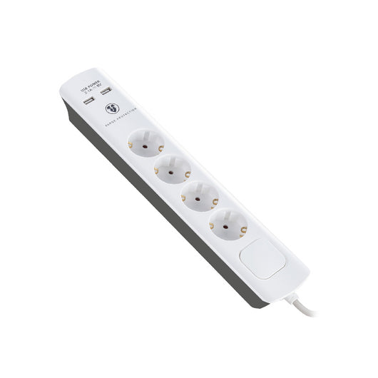 ΠΟΛΥΠΡΙΖΟ ΜΕ ΠΡΟΣΤΑΣΙΑ 4 ΘΕΣΕΩΝ 3m +2x USB