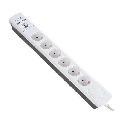 ΠΟΛΥΠΡΙΖΟ ΜΕ ΠΡΟΣΤΑΣΙΑ 6 ΘΕΣΕΩΝ 3m +2x USB
