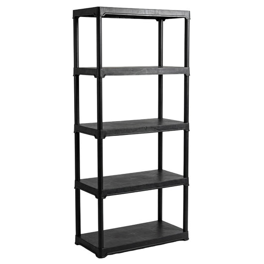 ΡΑΦΙΕΡΑ ΠΛΑΣΤΙΚΗ ΜΑΥΡΗ LARGHEZZA T90/5 90x40x176cm