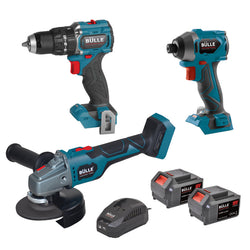 18V ΣΕΤ BR/LESS ΔΡΑΠ/ΔΟ+ΚΑΤΣΑΒ.+ΓΩΝ. ΤΡΟΧΟΣ 2x4Ah Li-ion