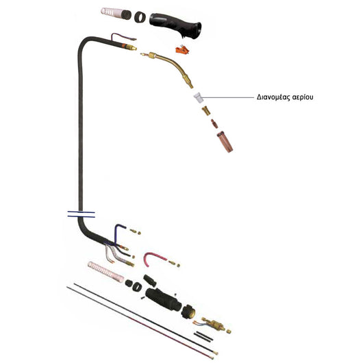 ΔΙΑΝΟΜΕΑΣ ΑΕΡΙΟΥ ΤΣΙΜΠ.ΗΛΕΚ. MIG NW501 - e-mytoolstore.gr