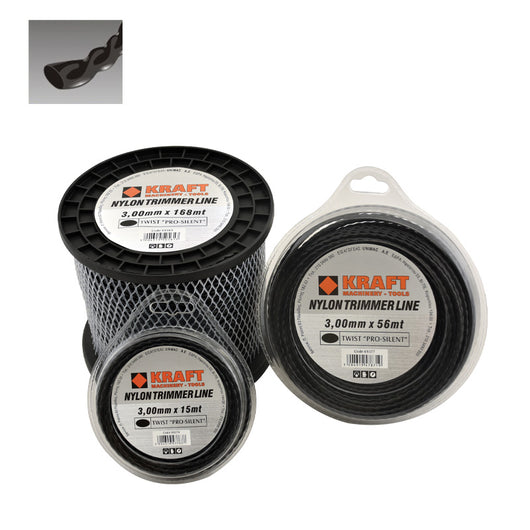 ΜΕΣΙΝΕΖΑ - ΝΗΜΑ ΚΟΠΗΣ ΕΛΙΚΟΕΙΔΗΣ TWIST ''PRO SILENT'' Φ 2.40mm ΣΥΣΚΕΥΑΣΙΑ 15 ΜΕΤΡΑ