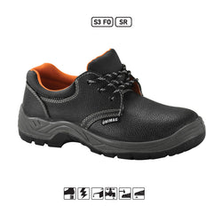 ΠΑΠΟΥΤΣΙΑ ΕΡΓΑΣΙΑΣ ΑΠΟ ΔΕΡΜΑ BUFFALO  - S3 FO,SR -  ΜΑΥΡΑ - EN ISO 20345:2022 - ΜΕΓΕΘΟΣ 46 - e-mytoolstore.gr