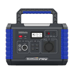 BORMANN Pro BBC5020 Power Station 500W,519Wh/24000mAh,12V/24V,AC,DC,Type-C,USB-A,Li-Ion - e-mytoolstore.gr