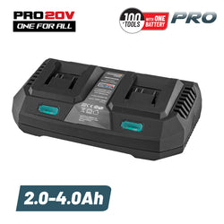 BORMANN Pro BBP2005 Φορτιστής Διπλής Μπαταρίας 20V Li-Ion-2X4Ah-3A - e-mytoolstore.gr