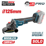 BORMANN Pro BBP3650 Γωνιακός Τροχός Brushless Ρυθμιζόμενος 20V, Li-Ion, SOLO - e-mytoolstore.gr