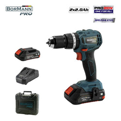 BORMANN Pro BBP5144 Σετ Δραπανοκατσάβιδο Compact,Brushless μπαταρίας 20V,Li-Ion με 2 Ταχύτητες - e-mytoolstore.gr