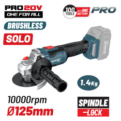 BORMANN Pro BBP5305 Γωνιακός Τροχός Brushless 20V,Li-Ion,125mm,10.000rpm,SOLO - e-mytoolstore.gr