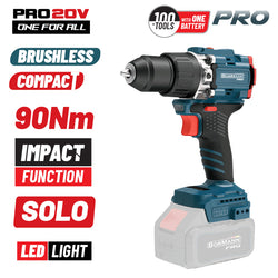 BORMANN Pro BBP5325 Δραπαν/βιδο Κρουστικό,Compact,Brushless Μπαταρίας 20V,Li-Ion,90Nm, 2 Ταχύτητες - e-mytoolstore.gr