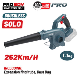 BORMANN Pro BBP5365 Φυσητήρας-Αναρροφητήρας Μπαταρίας 20V,Li-Ion,Ταχύτητα Αέρα 252km/h,SOLO - e-mytoolstore.gr