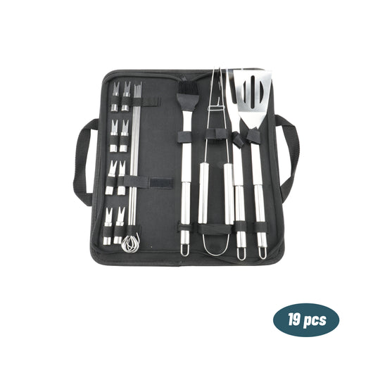 BORMANN Elite BBQ1025 Εργαλεία BBQ Σετ 19τμχ σε Μαύρη Βαλίτσα
