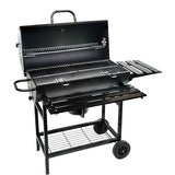 BORMANN Elite BBQ1172 Ψησταριά Κάρβουνου Μ70xΠ35cm, με Καπάκι και Θερμόμετρο,με 2 Ρόδες