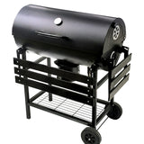 BORMANN Elite BBQ1172 Ψησταριά Κάρβουνου Μ70xΠ35cm, με Καπάκι και Θερμόμετρο,με 2 Ρόδες