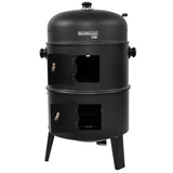 BORMANN Elite BBQ1970 Ψησταριά Κάρβουνου/Καπνιστήριο 2 σε 1 με Ρόδες