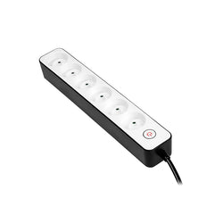 BORMANN BCR1013 Πολύμπριζο 6 Θέσεων Σούκο 3x1.5mm με Διακόπτη - e-mytoolstore.gr