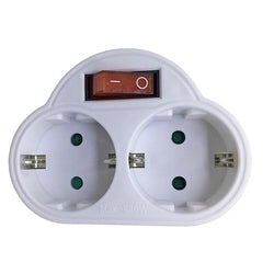 BORMANN BCR1145 Aντάπτορας Πρίζας 2 Σούκο με Διακόπτη - e-mytoolstore.gr