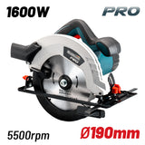 BORMANN Pro BCS1600 Δισκοπρίονο 1600W,Φ190,5500rpm,Δίσκος 24Τ