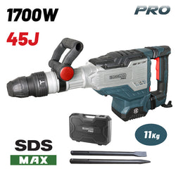 BORMANN Pro BDH3250 Κατεδαφιστικό Πιστολέτο SDS-MAX,1700W,45J,200-2100bpm & Βαλίτσα με Καλέμι-Βελόνι - e-mytoolstore.gr