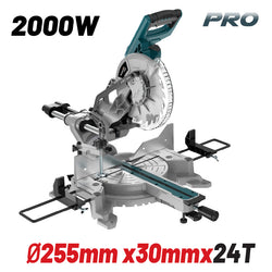 BORMANN Pro BDX2520 Φαλτσοπρίονο Ράντιαλ Φ255x30mm 24T,2000W,5000rpm,Laser