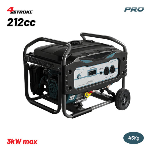 BORMANN Pro BGB6010 Γεννήτρια Βενζίνης Συνεχ. Απόδοση 5000W,420cc,Μίζα & Μπαταρία AVR, Τροχοί