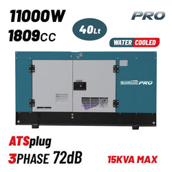 BORMANN Pro BGB9900 Γεννήτρια Πετρελαίου Υδρόψυκτη 11000W,15kVA,1809cc,Κλειστού Τύπου,Τριφασική