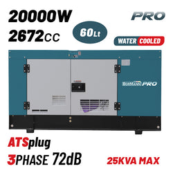 BORMANN Pro BGB9950 Γεννήτρια Πετρελαίου Υδρόψυκτη 18000W,25Kva,2672cc,Κλειστού Τύπου, Τριφασική