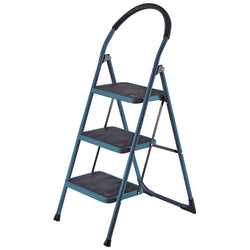BORMANN Pro BHL6013 Σκαλοκάθισμα Μεταλλικό Heavy Duty,3 Σκαλιά,Αντιολισθητικά με Αφρώδη Λαβή - e-mytoolstore.gr