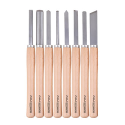 BORMANN Pro BHT7849 Σετ Σκαρπέλα με Ξύλινη Βάση (Ξυλογλυπτικής) 8 τμχ - e-mytoolstore.gr