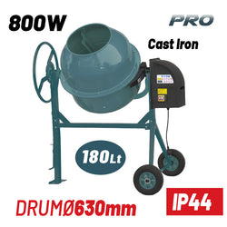 BORMANN Pro BMX1810 Μπετονιέρα Ηλεκτρική, 180Lt, 800W - e-mytoolstore.gr